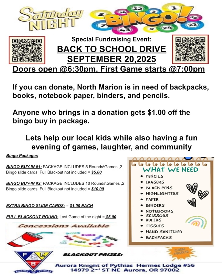 Hermes Lodge back to school drive
